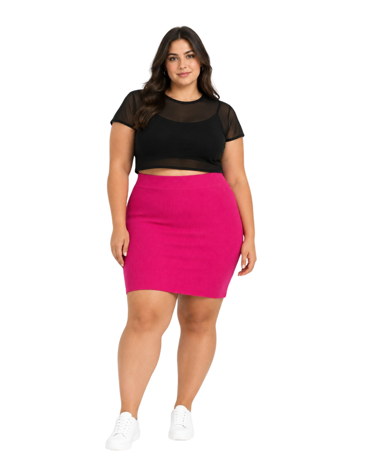 BAR III - Ribbed-Knit Pencil Skirt