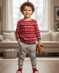 MAX & OLIVIA - Boys Plush Cuddly Pajama set