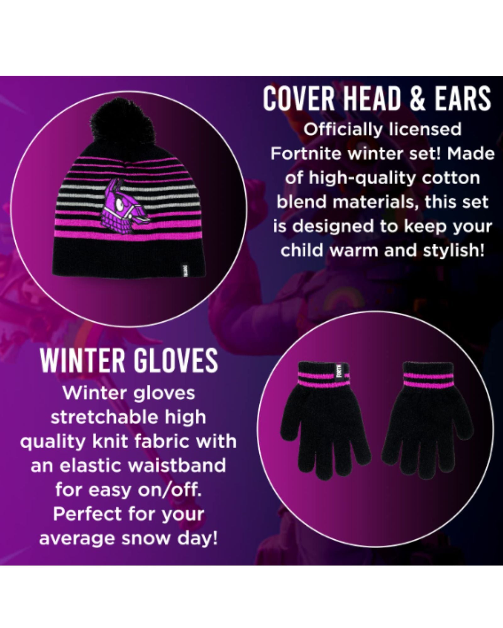 BERKSHIRE - Fortnite Hat & Gloves Set