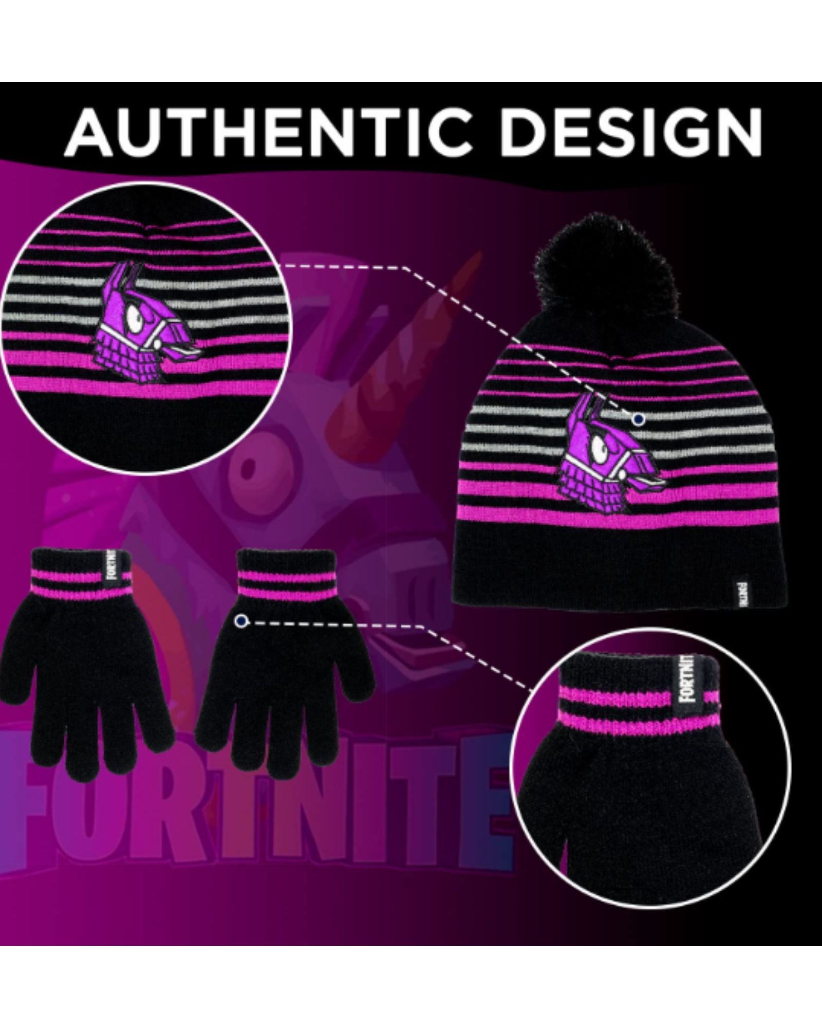 BERKSHIRE - Fortnite Hat & Gloves Set