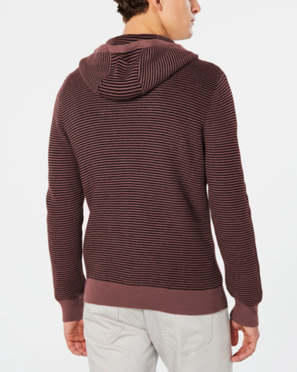 INC - Men's Maroon Zip up Cotton Jacket