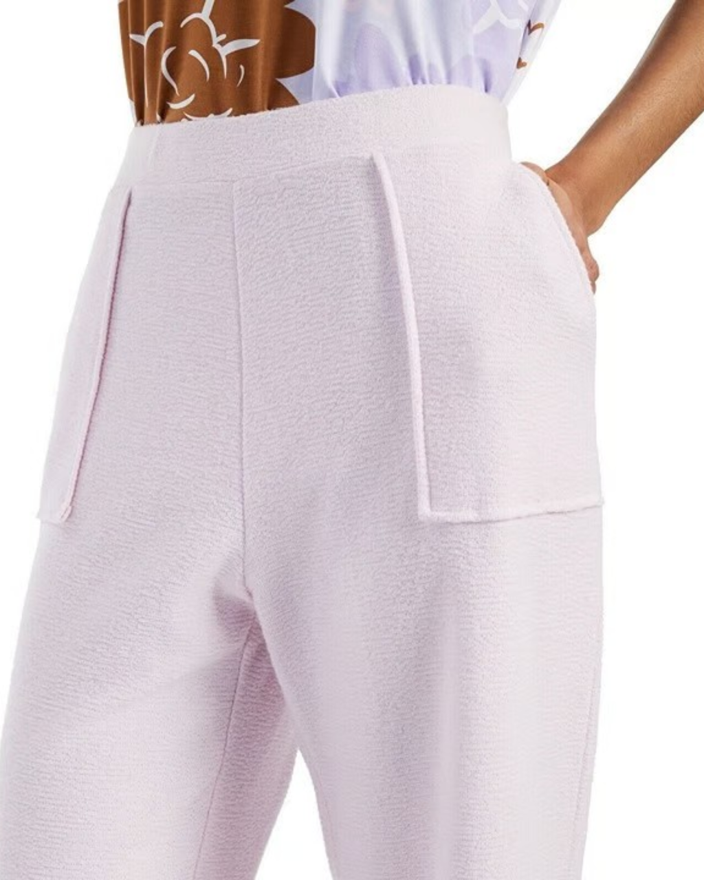 ALFANI - Modern Lounge Wide-Leg Pants Lavender Rain Pink
