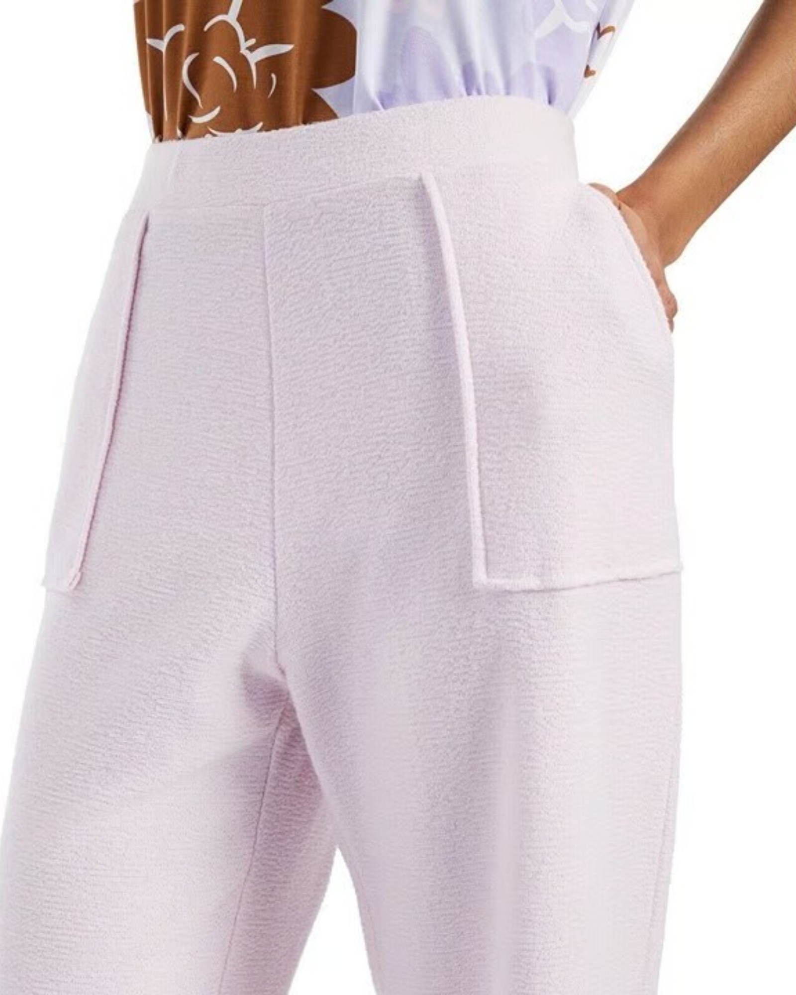 ALFANI - Modern Lounge Wide-Leg Pants Lavender Rain Pink