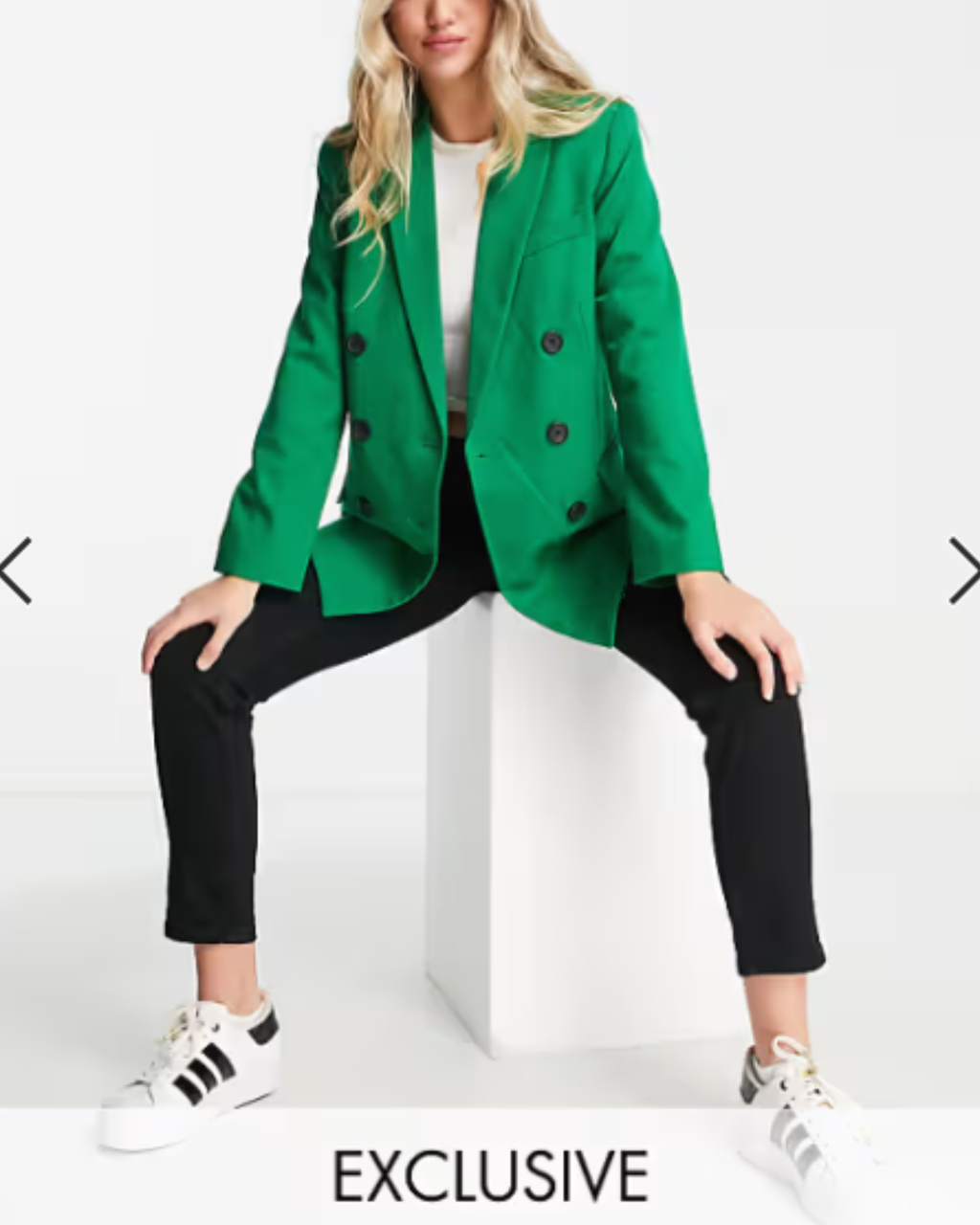 STRADIVARIUS - double breasted dad blazer