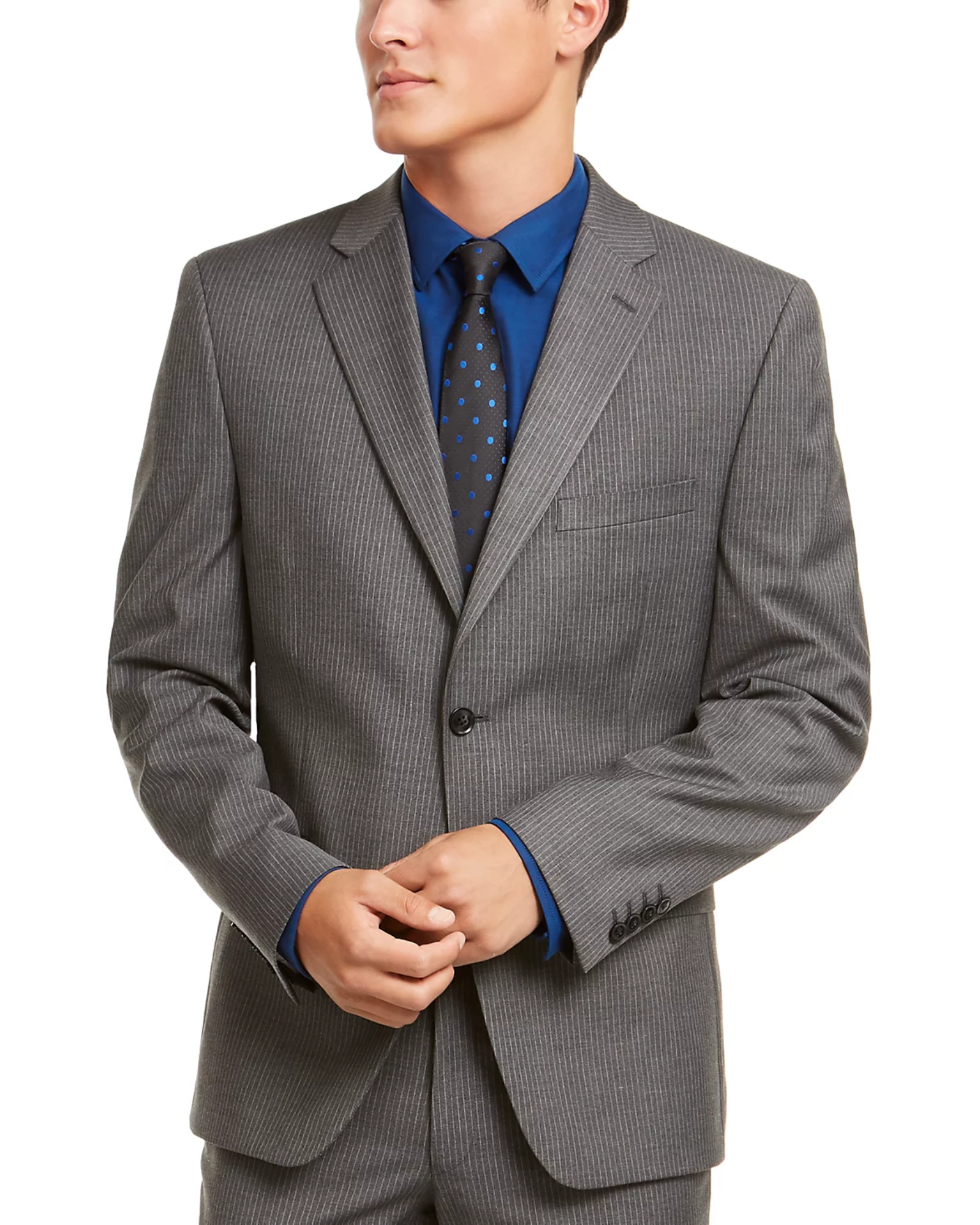 ALFANI - Men's Slim-Fit Performance Stretch Stripe Suit Jacket