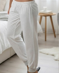 OYSHO - 100% Cotton Dotted Pajama Trousers
