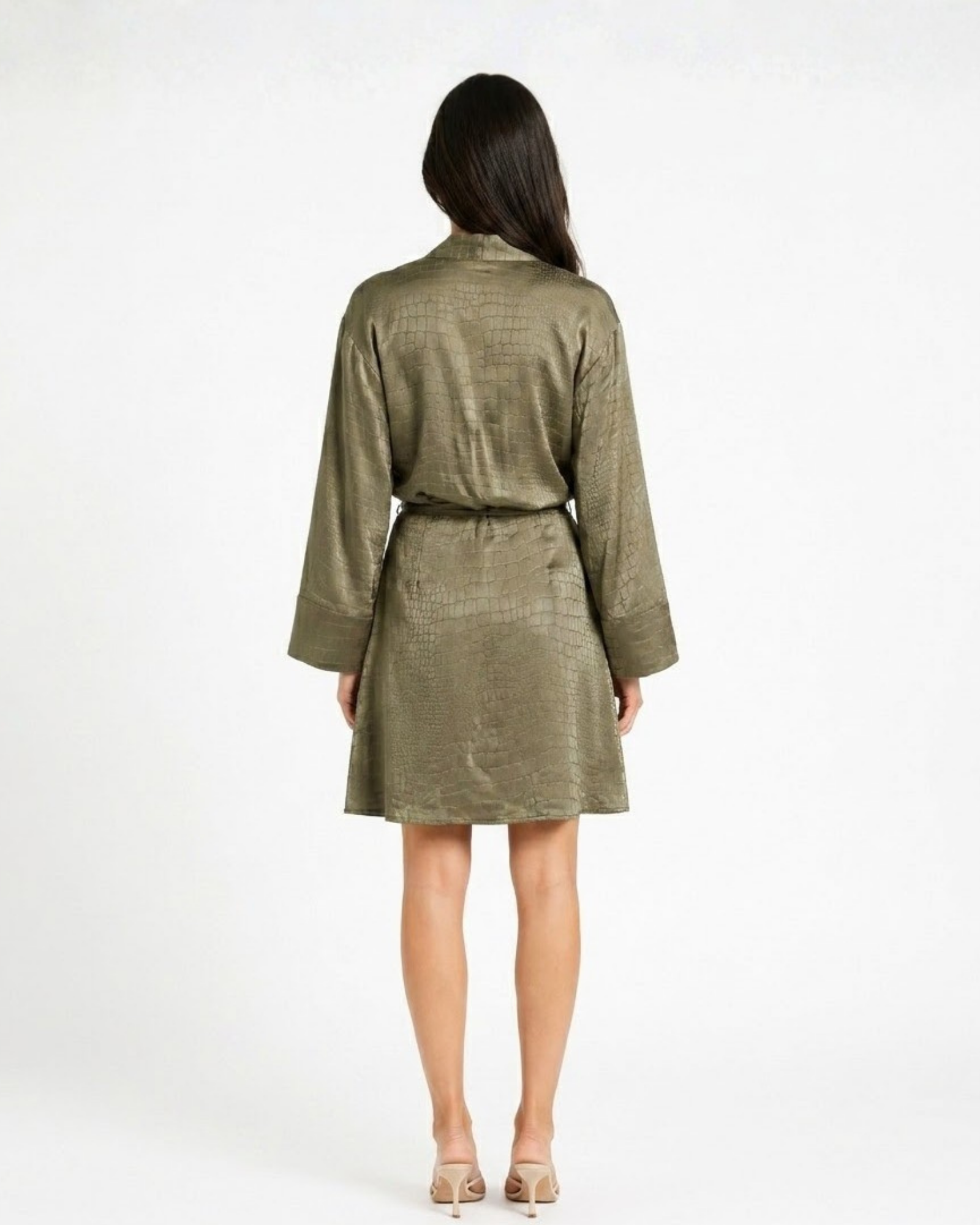 GUESS - Croc-Effect Satin Mini Dress – Fall 2026 Trend
