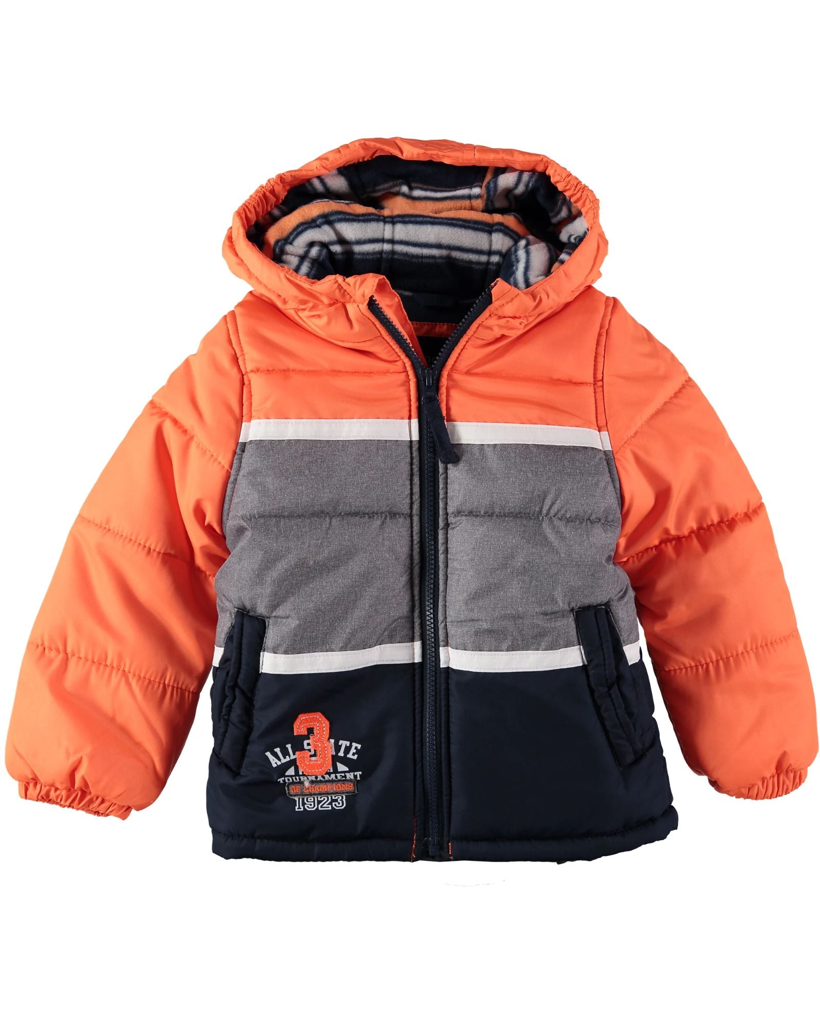 LONDON FOG - Boys Colorblock Snowsuit with Hat