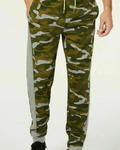 IDEOLOGY - Men's Green Drawstring Camouflage Athletic Fit Pants