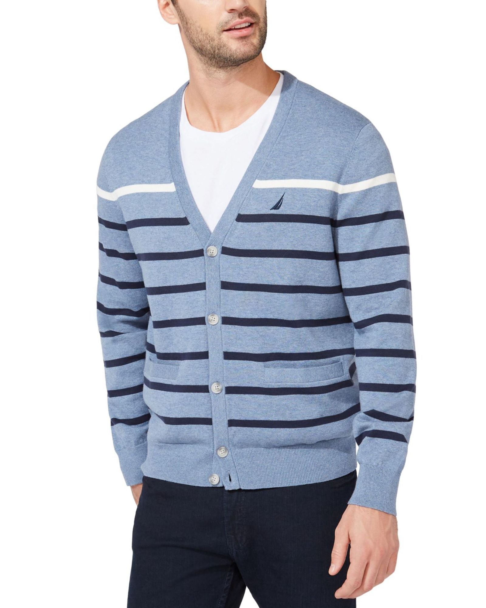 NAUTICA - Men's Classic Fit Button Down Cotton Cardigan Sweater