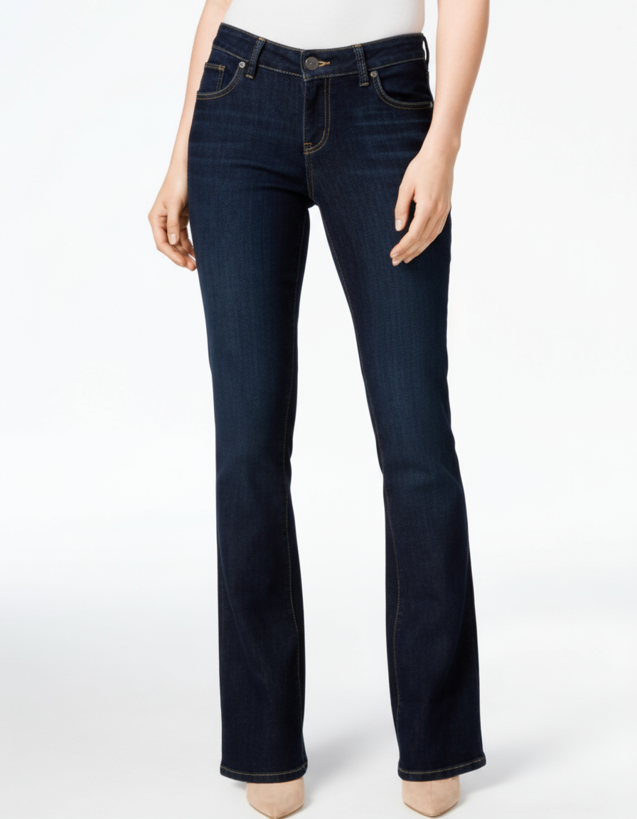 STYLE & CO. - Navy Zippered Pocketed Boot Cut Pants