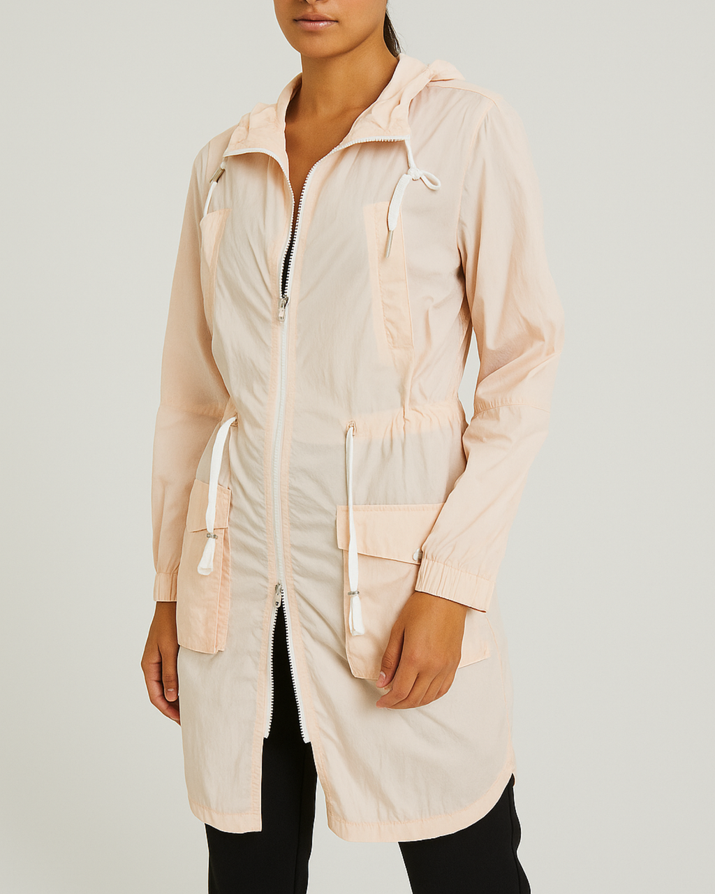 BERSHKA - Powder Coral Raincoat