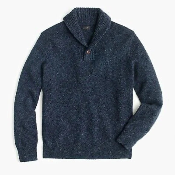 PULL&BEAR - Wool Blend Shawl Collar Sweater