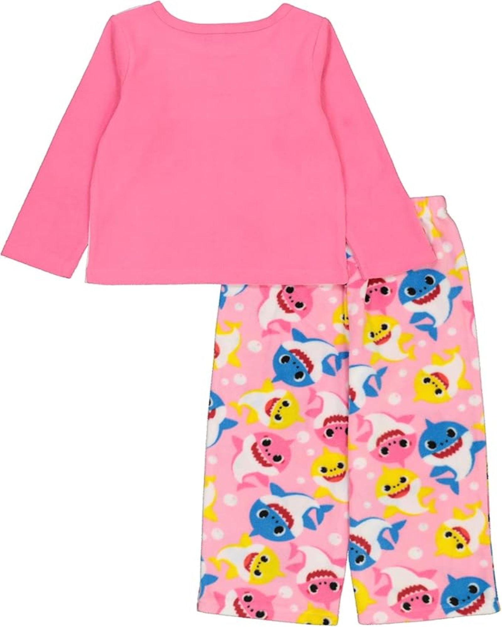 NICKELODEON - Girls' Baby Shark Pink Fleece Pajama Set