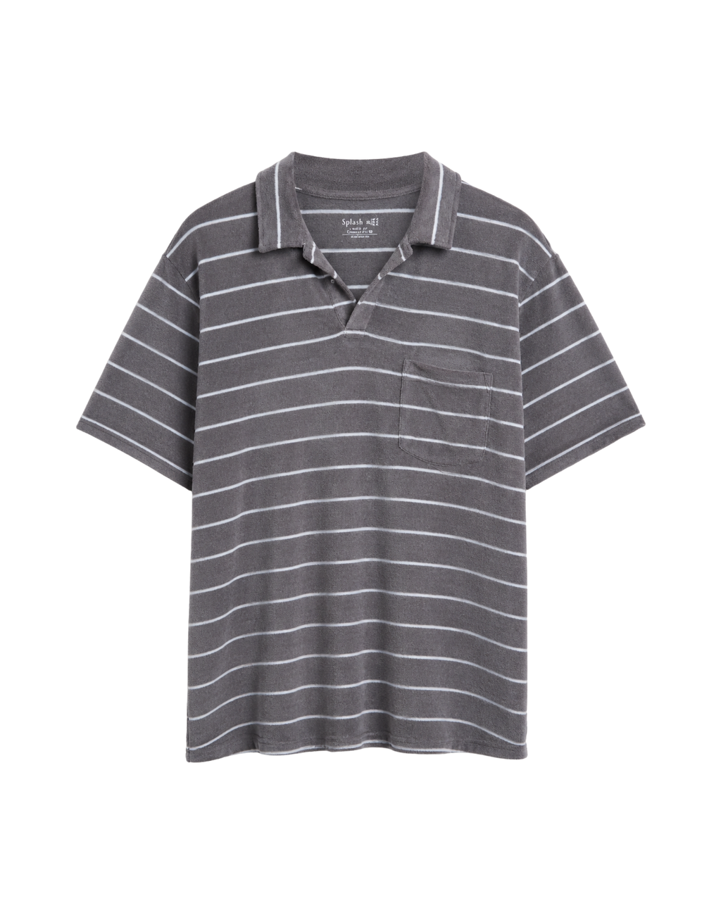 SPLASH - Men's Terry Toweling Striped Polo