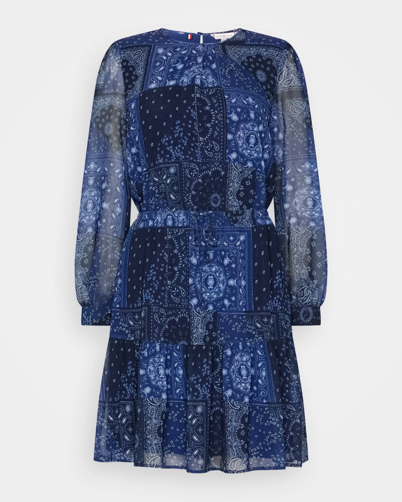 TOMMY HILFIGER - Blue Paisley Patchwork Dress