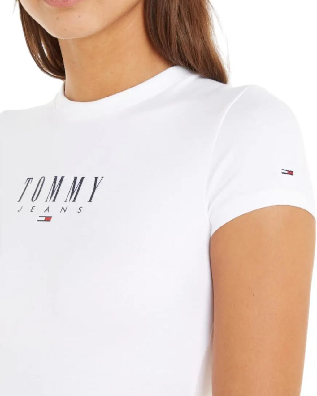 TOMMY JEANS - Fitted Creme White Mini Dress