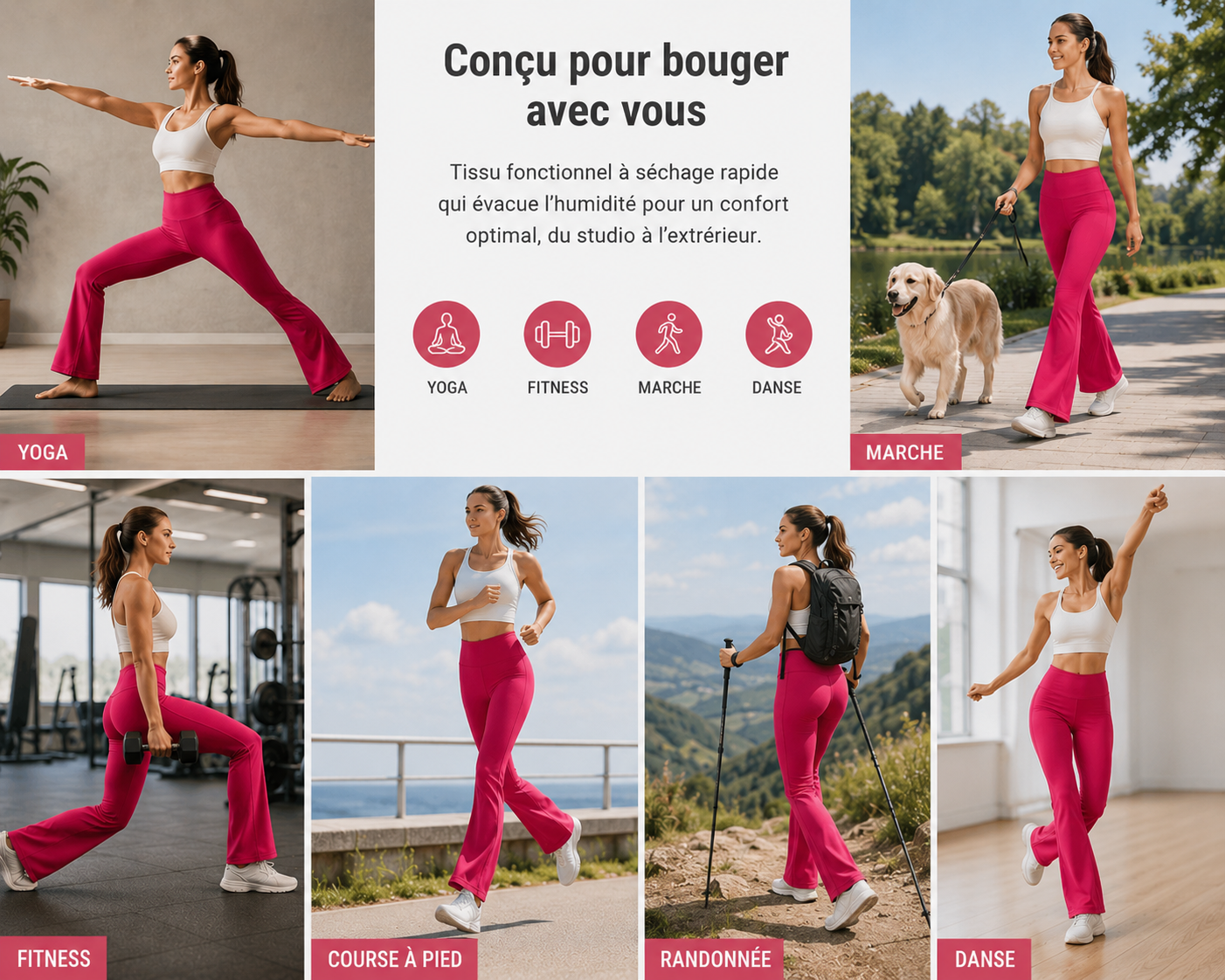 CRIVIT - Ladies' Fitness Ribbed Trousers