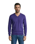 MASSIMO DUTTI - Men's Cotton-Silk Blend V-Neck Knit Sweater