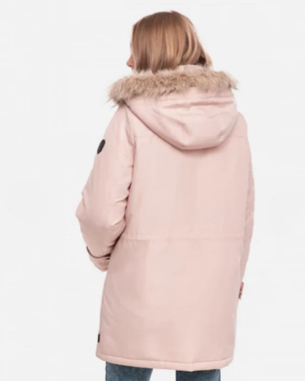 VERO MODA - Pink Detachable Faux-Fur Winter Parka