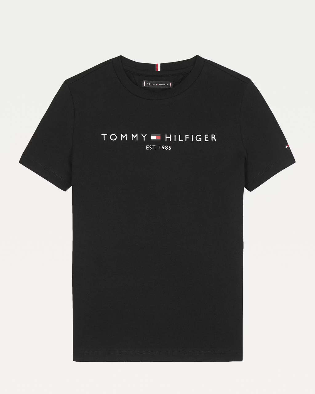 TOMMY HILFIGER - Mens Black Logo T-Shirt