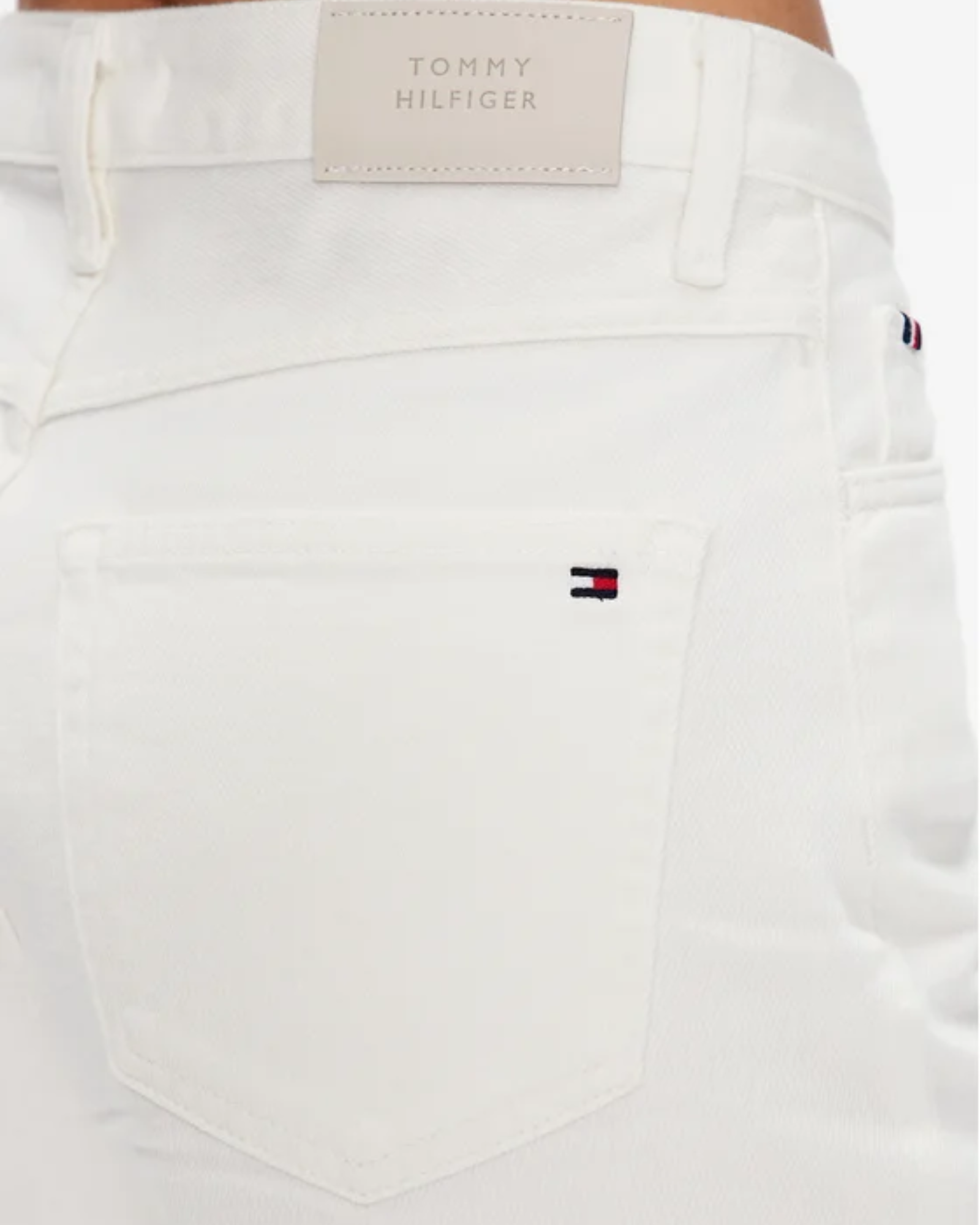 TOMMY HILFIGER - Creme White Denim Shorts