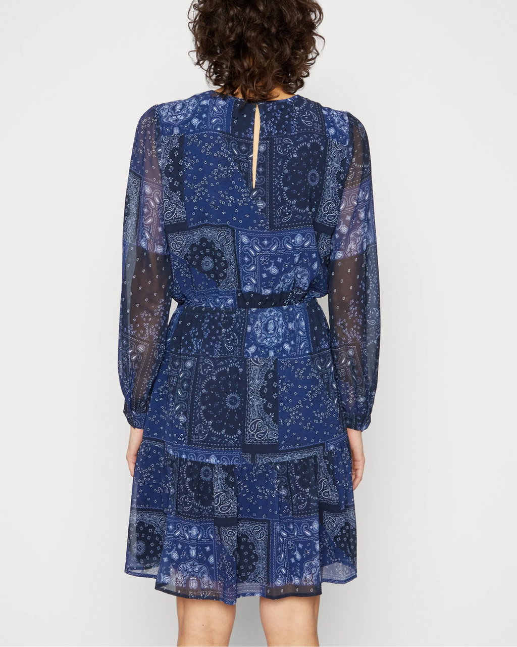 TOMMY HILFIGER - Blue Paisley Patchwork Dress
