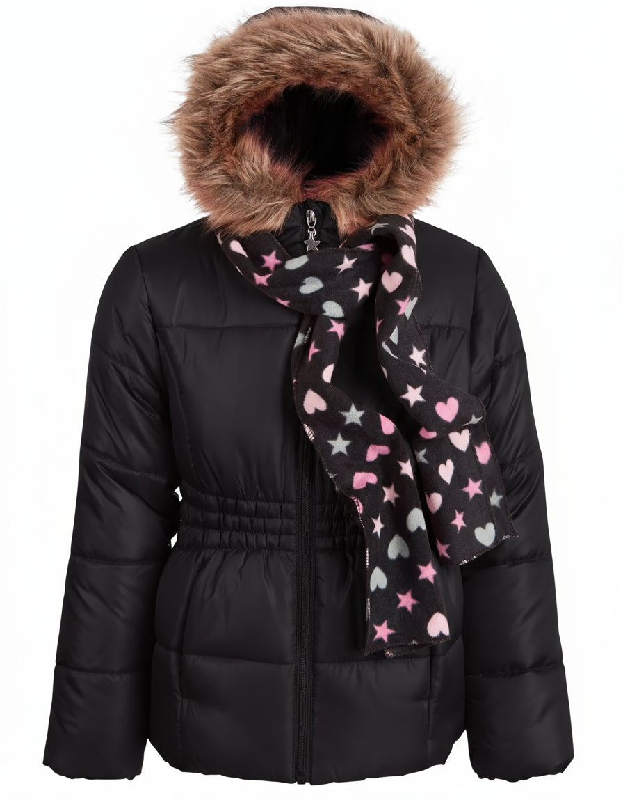 S ROTHSCHILD & CO - Girls Puffer Coat and Scarf set