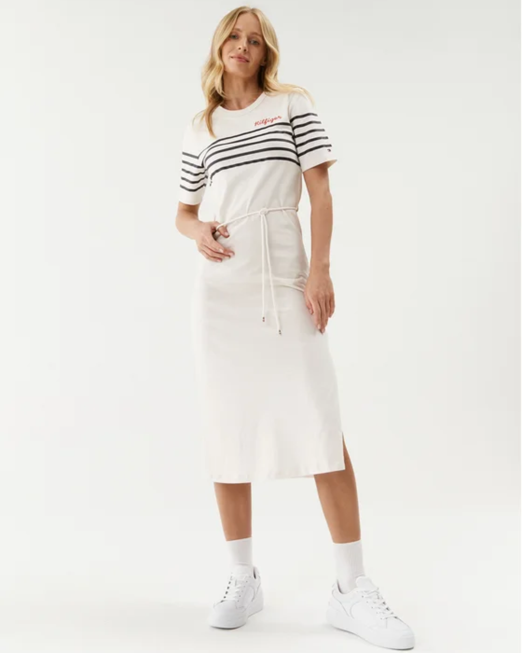TOMMY HILFIGER - Stripe Midi T-Shirt Women's Dress