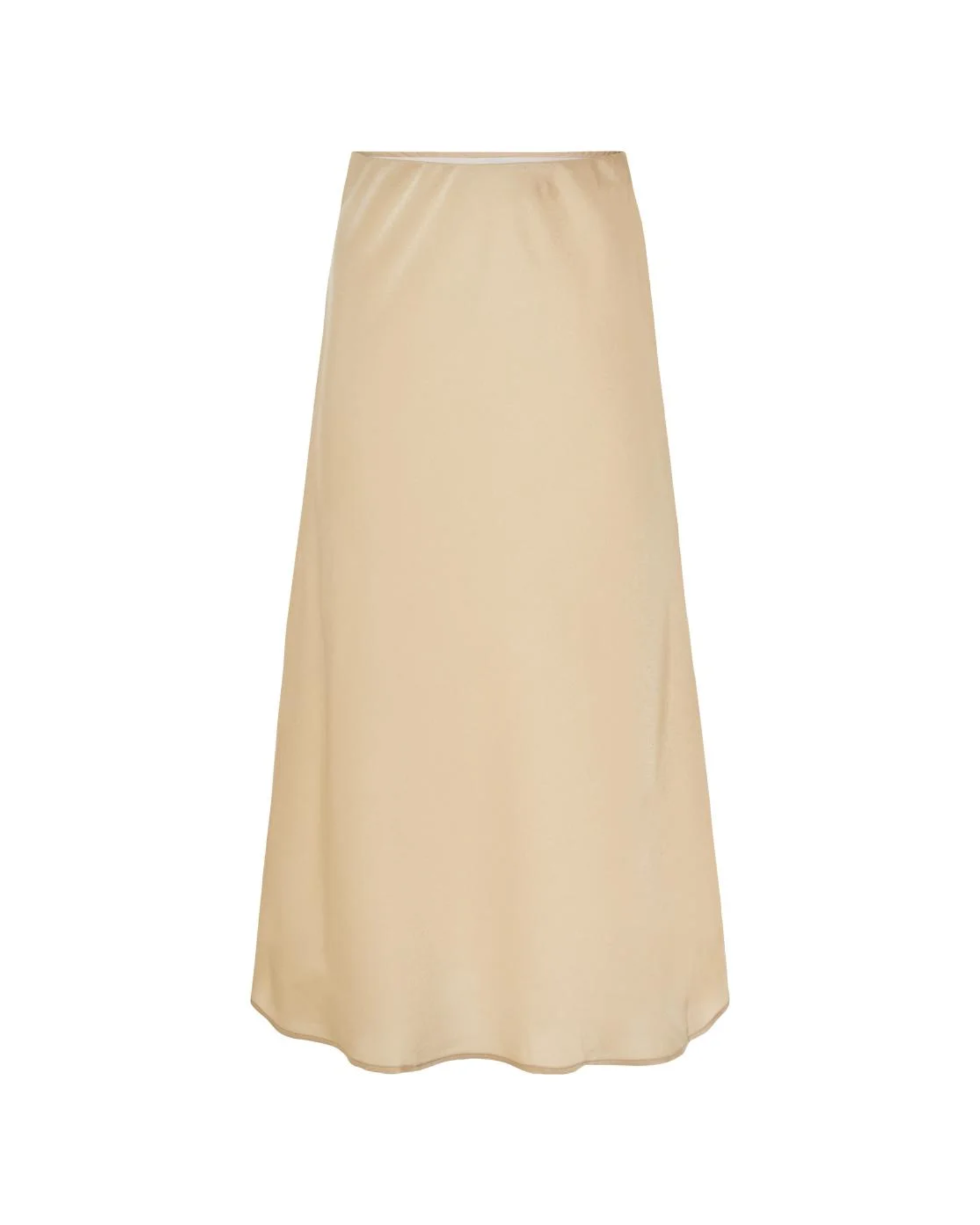 Beige skirt on a white background