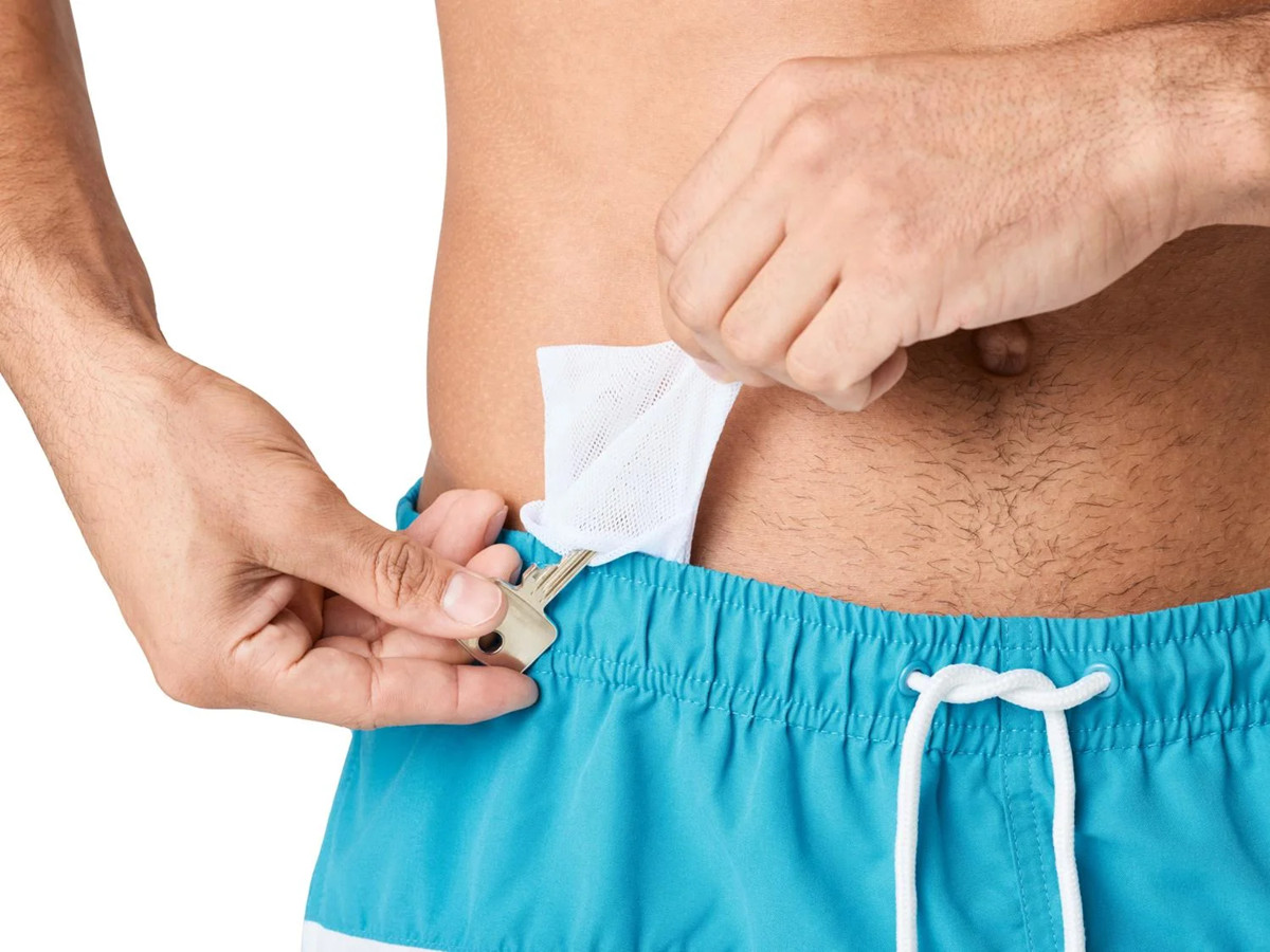 CRIVIT - Men’s Color Block Quick-Dry Swim Shorts