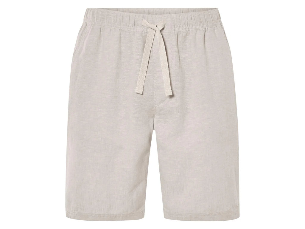 LIVERGY - Men’s Linen-Cotton Blend Bermuda Shorts