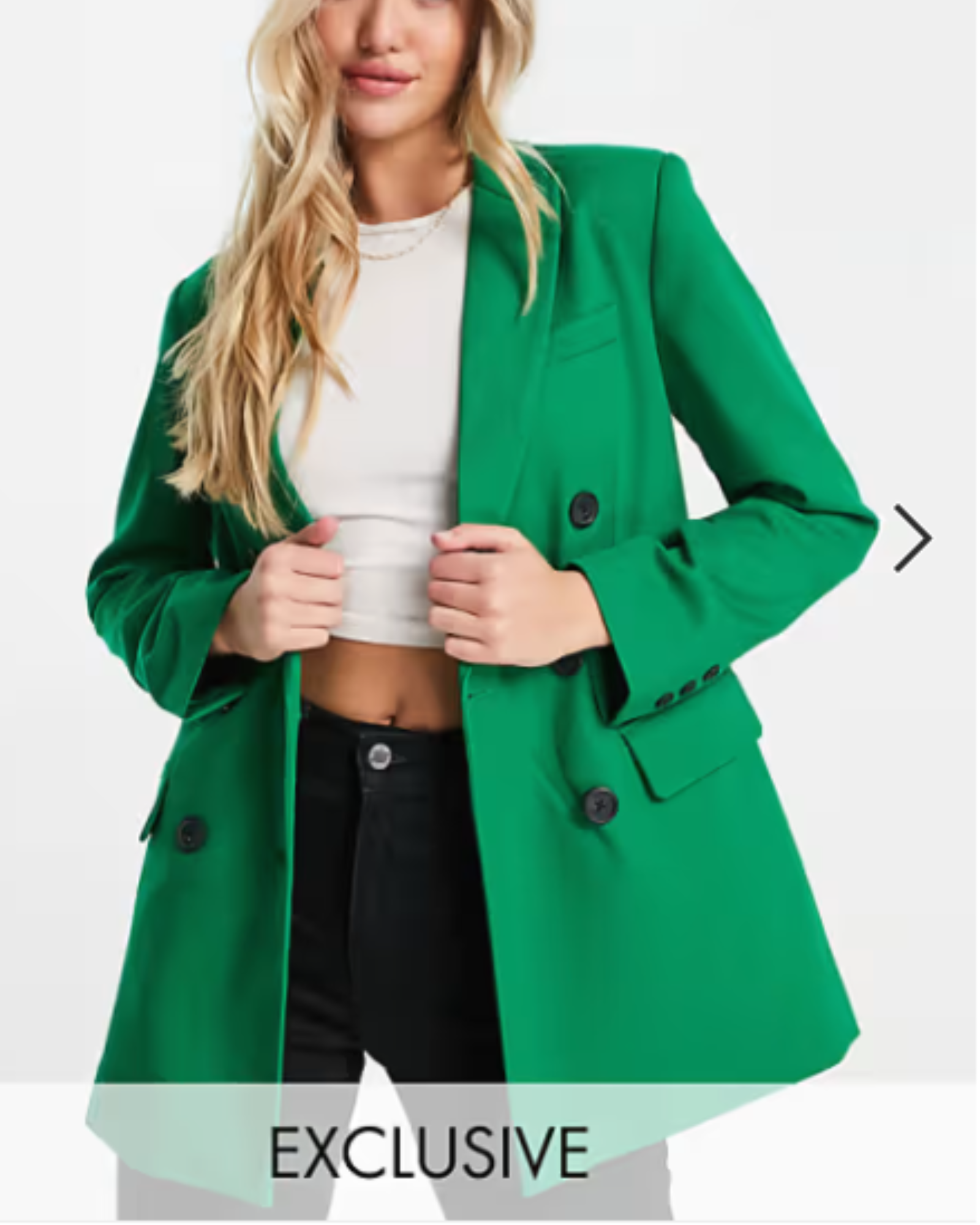 STRADIVARIUS - double breasted dad blazer