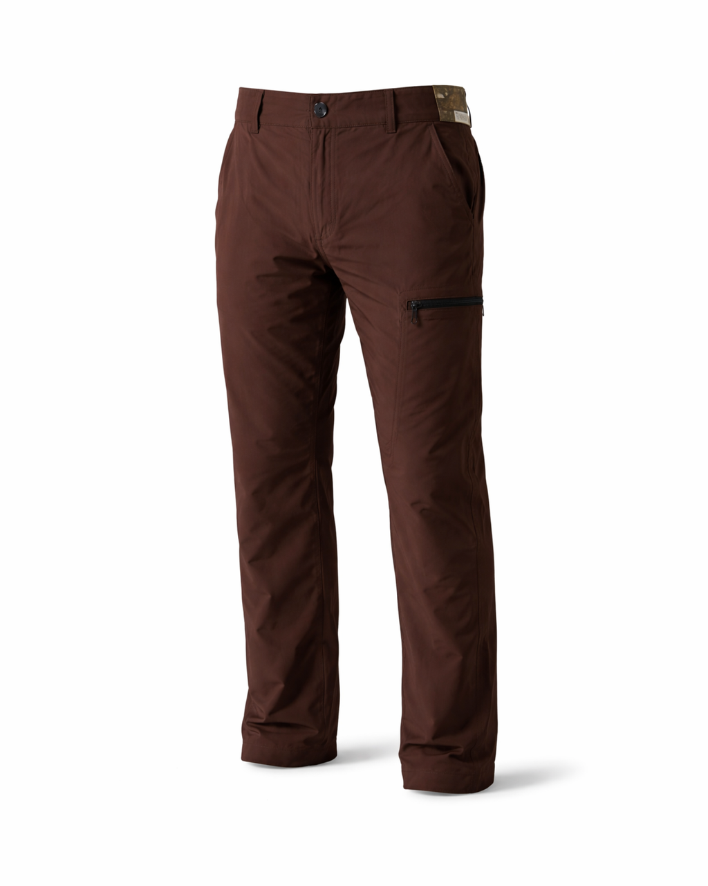 Brown pants on a white background