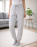Person wearing gray sweatpants
