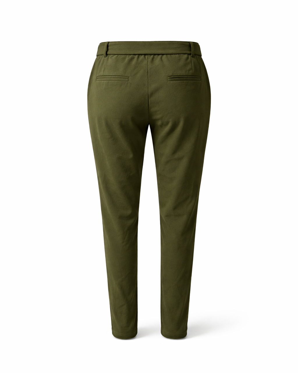 Green pants on a white background