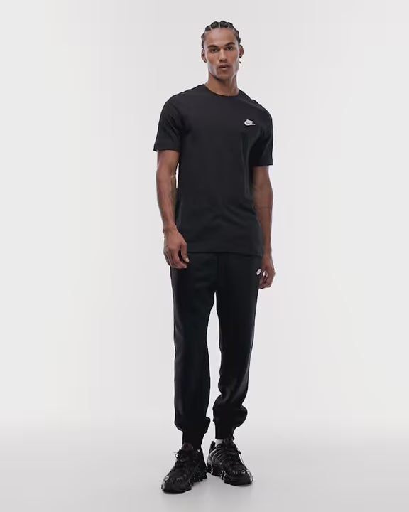 NIKE - Men's Classic Logo Crewneck Black T-Shirt