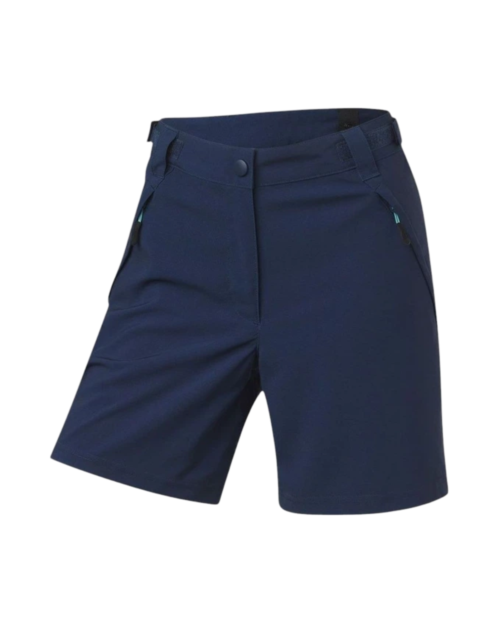 Navy blue shorts on a white background