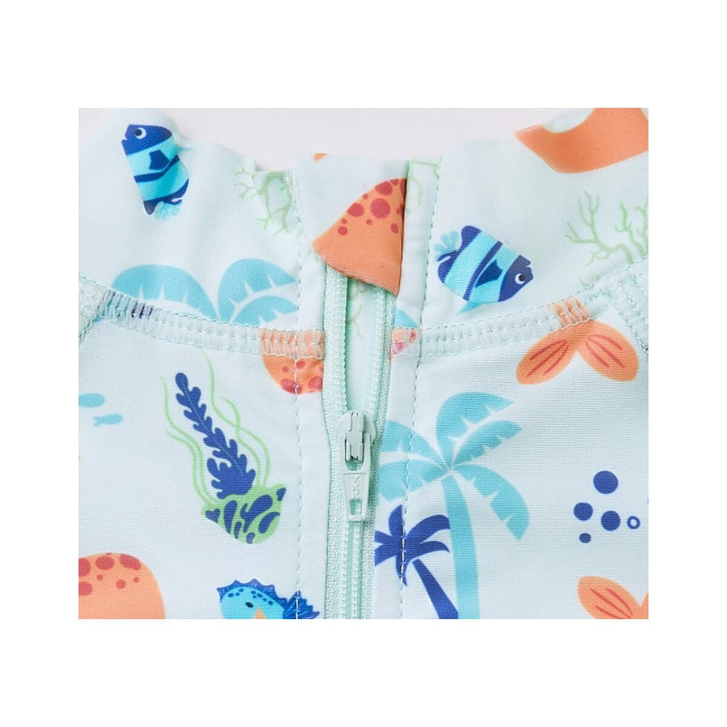 LUPILU - Boys' UV Protection 50+ Whale Print Swimsuit