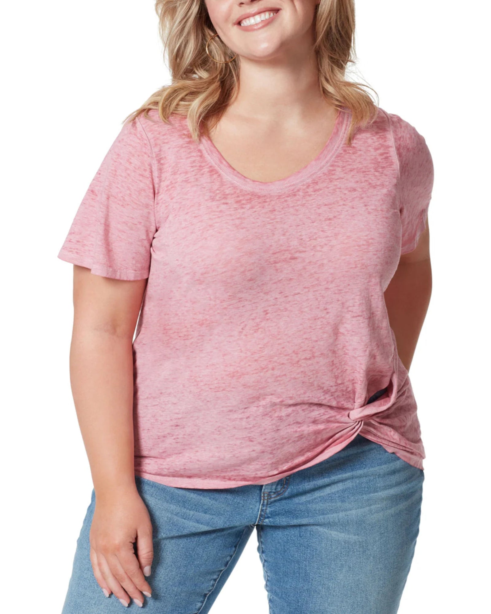 JESSICA SIMPSON - Women's Washed Short Sleeve Top