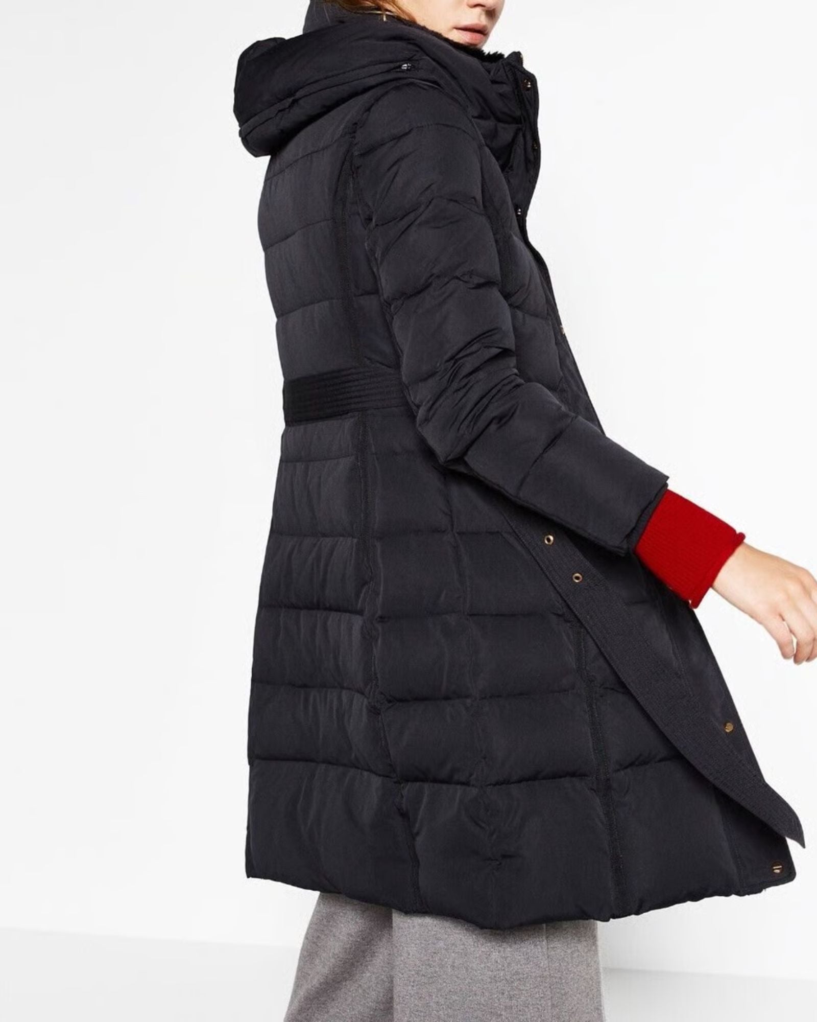 ZARA - Basic Outerwear Long Puffer Coat