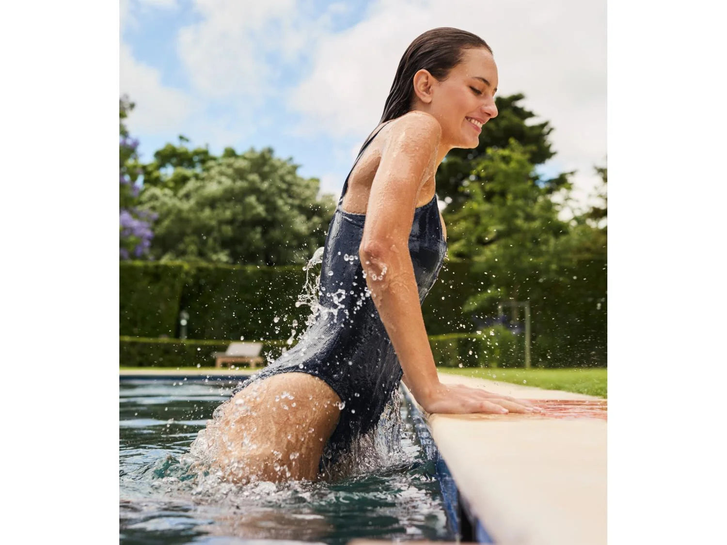 CRIVIT - Women's Textured One-Piece Swimsuit